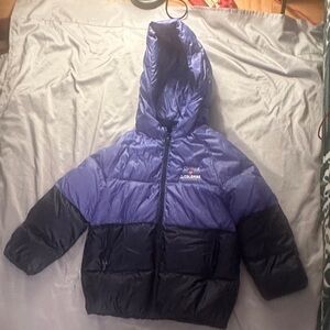 Chobani La Colombe Blue and Black Puffer Jacket